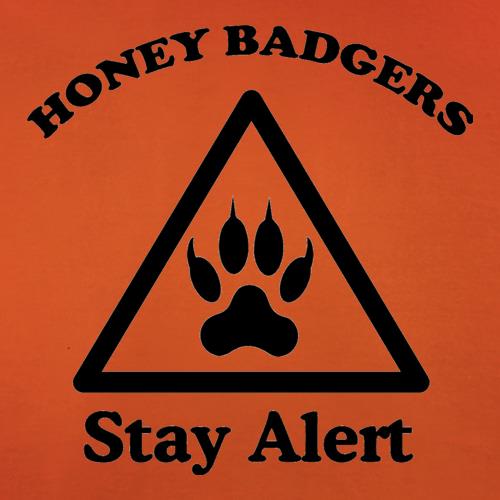 Honey Badgers - Stay Alert! t shirt